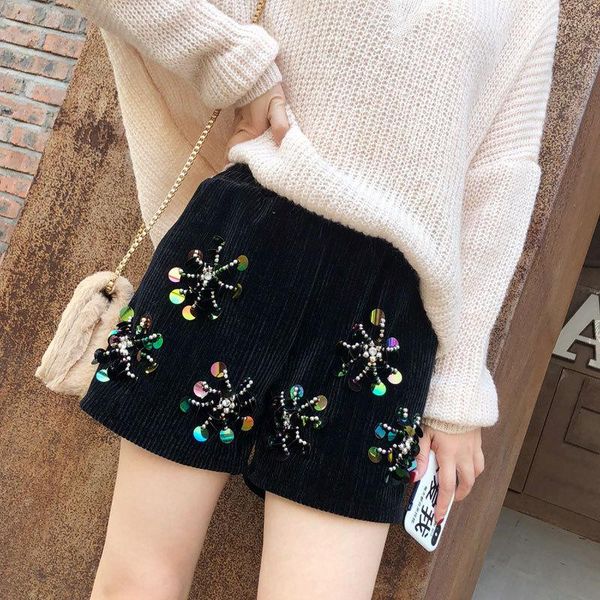 women's pants & capris sequined corduroy female 2021 spring korean casual wear loose high waist boots women, Black;white
women's pants & capris sequined corduroy female 2021 spring korean casual wear loose high waist boots women, Black;white