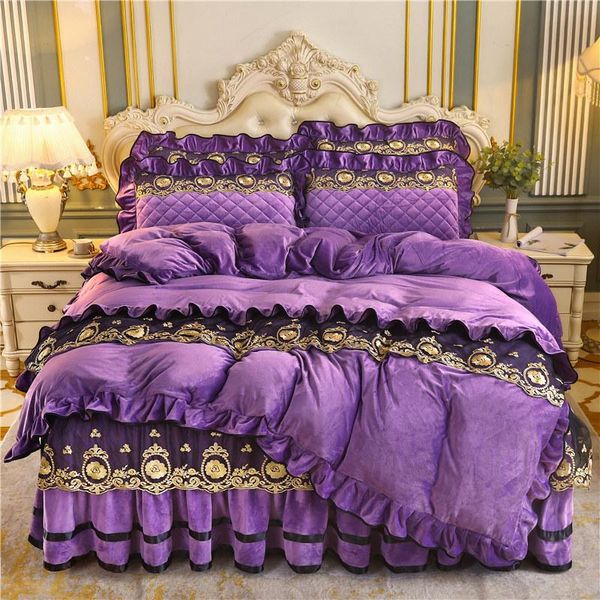 bedding sets european embroidered lace crystal velvet set comforter cover twin king purple soft quilted bedskirt wedding
bedding sets european embroidered lace crystal velvet set comforter cover twin king purple soft quilted bedskirt wedding