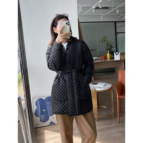 women's down & parkas 2021 autumn and winter foreign style fashion temperament version good lace up waist long black cotton jacket wome
women's down & parkas 2021 autumn and winter foreign style fashion temperament version good lace up waist long black cotton jacket wome