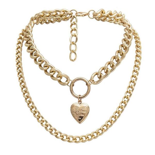 vintage creative heart shaped necklace the pendant jewelry opened double clavicular chain geometric necklaces for teen girls chains, Silver
vintage creative heart shaped necklace the pendant jewelry opened double clavicular chain geometric necklaces for teen girls chains, Silver