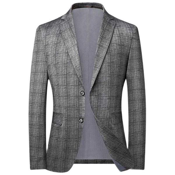 men's suits & blazers spring autumn suit blazer men casual plaid jacket office wedding jakcet trendy clothing, White;black
men's suits & blazers spring autumn suit blazer men casual plaid jacket office wedding jakcet trendy clothing, White;black