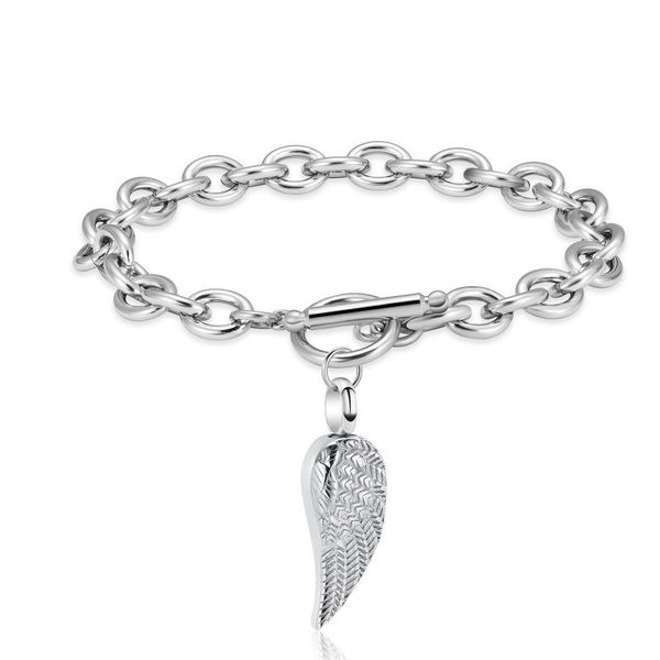 link, chain angel cremation bracelet for ashes pendant stainless steel keepsake memorial urn human/pets, Black
link, chain angel cremation bracelet for ashes pendant stainless steel keepsake memorial urn human/pets, Black