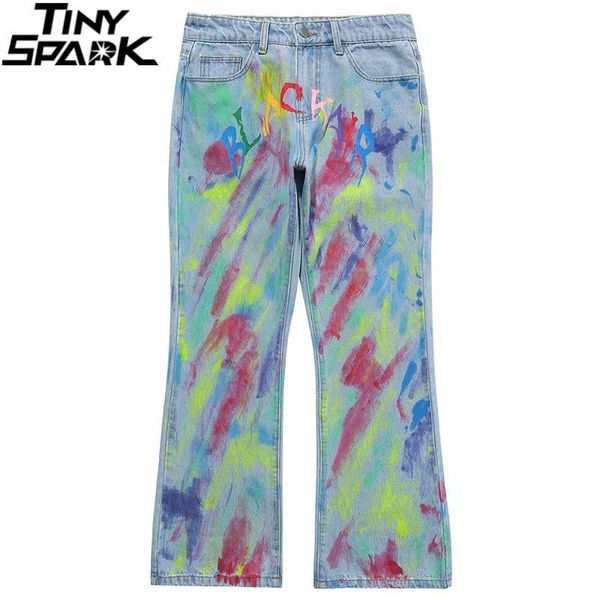 men hip streetwear denim pants harajuku colorful graffiti print 2021 spring cotton jeans trousers joggers men's, Black
men hip streetwear denim pants harajuku colorful graffiti print 2021 spring cotton jeans trousers joggers men's, Black