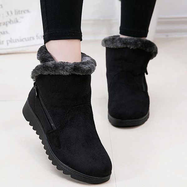 boots women winter shoes ladies ankle the 3 color fashion casual flat warm woman snow, Black
boots women winter shoes ladies ankle the 3 color fashion casual flat warm woman snow, Black