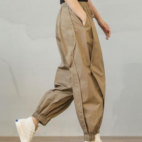 women's pants & capris 2021 arrival summer korean style women patchwork ankle-length casual loose cotton elastic waist harem w581, Black;white
women's pants & capris 2021 arrival summer korean style women patchwork ankle-length casual loose cotton elastic waist harem w581, Black;white