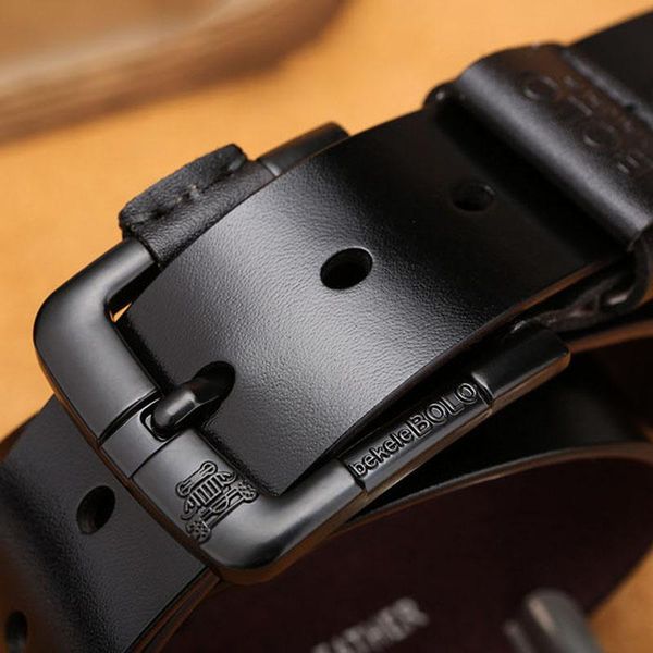 belts men's genuine leather belt alloy black pin buckle waist straps jeans business cowhide cinturones para hombre, Black;brown
belts men's genuine leather belt alloy black pin buckle waist straps jeans business cowhide cinturones para hombre, Black;brown