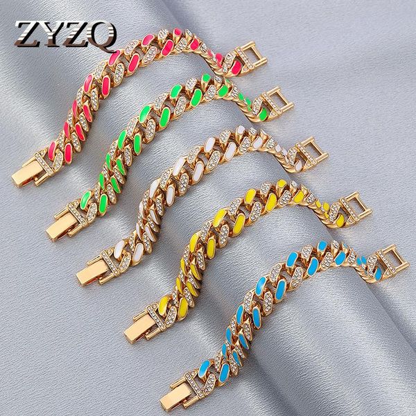 link, chain zyzq ins fashion creative two-color drip oil rhinestone cuban bracelet for women temperment thick anklet simple jewelry, Black
link, chain zyzq ins fashion creative two-color drip oil rhinestone cuban bracelet for women temperment thick anklet simple jewelry, Black