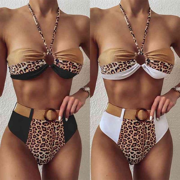 2021 women leopard bikini set swimming two piece swimsuits hollow out print striped bathing swimwear beach suit biquini female
2021 women leopard bikini set swimming two piece swimsuits hollow out print striped bathing swimwear beach suit biquini female
