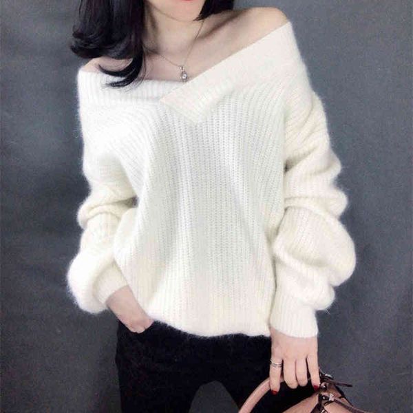 autumn winter velvet sweaters women off shoulder pullovers long sleeve soft elegant warm 210518, White;black
autumn winter velvet sweaters women off shoulder pullovers long sleeve soft elegant warm 210518, White;black