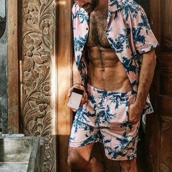 men's tracksuits set summer hawaii short sleeve shirt shorts button down tropical print t-shirt + beach two piece suit casual sets, Gray
men's tracksuits set summer hawaii short sleeve shirt shorts button down tropical print t-shirt + beach two piece suit casual sets, Gray