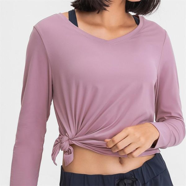 yoga outfit tie side long sleeve workout women loose fit brushed fabric lightweight sports shirt
yoga outfit tie side long sleeve workout women loose fit brushed fabric lightweight sports shirt