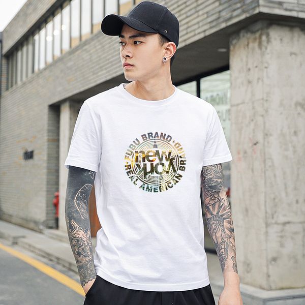 men's t shirts short sleeve 2021 summer fashion brand loose cotton half bottom top, White;black
men's t shirts short sleeve 2021 summer fashion brand loose cotton half bottom top, White;black