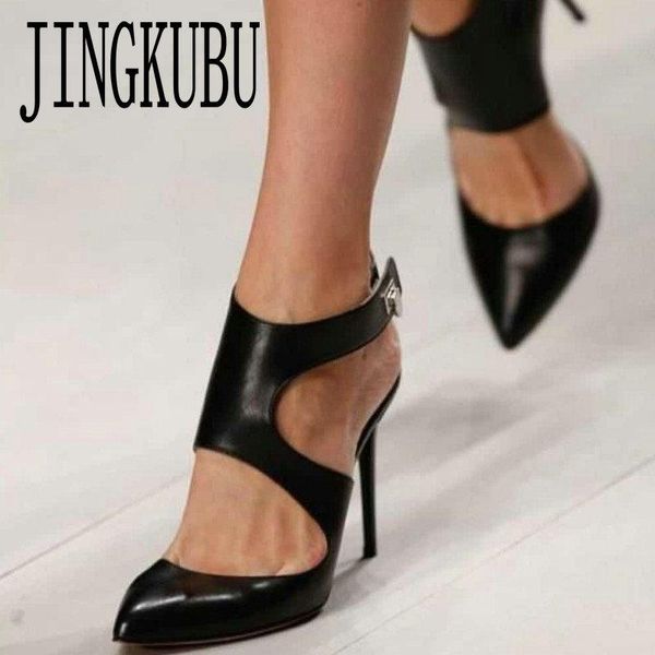 dress shoes jingkubu 2021 design autumn high heels pumps sandals 12.5cm fashion pointed toe buckle strap gladiator thin heel woman, Black
dress shoes jingkubu 2021 design autumn high heels pumps sandals 12.5cm fashion pointed toe buckle strap gladiator thin heel woman, Black