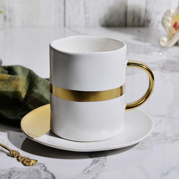 cups & saucers travel handle coffee mug creative ceramic nordic style gold plated cup saucer business onderzetters household products ef50cc
cups & saucers travel handle coffee mug creative ceramic nordic style gold plated cup saucer business onderzetters household products ef50cc