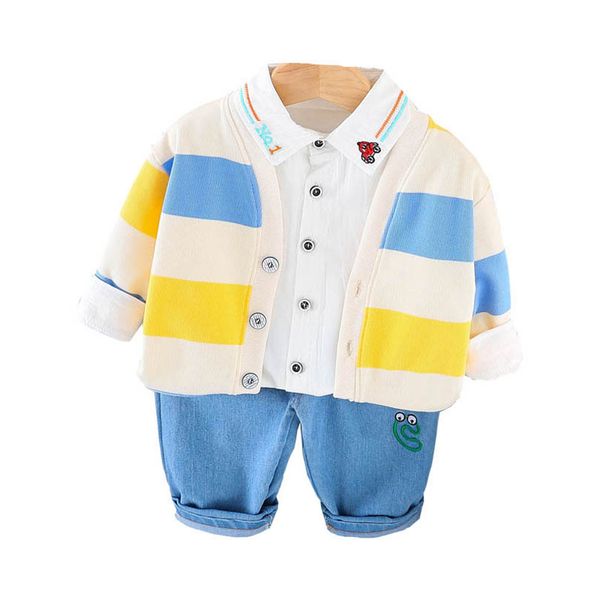baby clothing sets suits boys children kids outfits autumn striped boy cardigan jeans 2pcs b9122, White
baby clothing sets suits boys children kids outfits autumn striped boy cardigan jeans 2pcs b9122, White