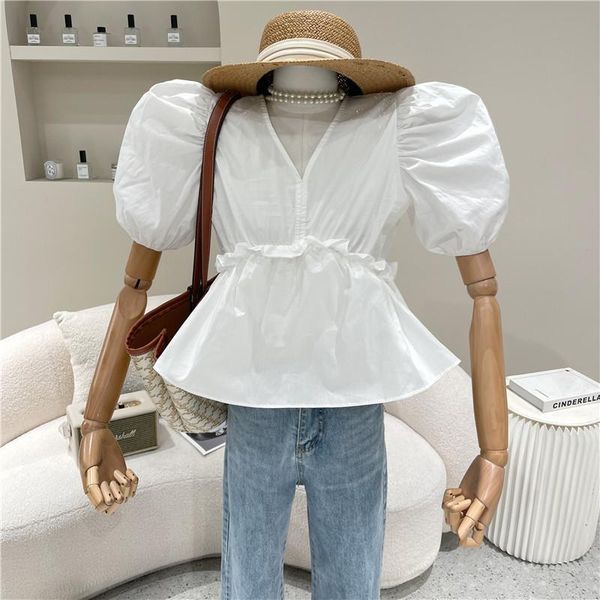 women's blouses & shirts niche design clothing summer 2021 fashion sense puff sleeve v-neck ruffle white shirt
women's blouses & shirts niche design clothing summer 2021 fashion sense puff sleeve v-neck ruffle white shirt