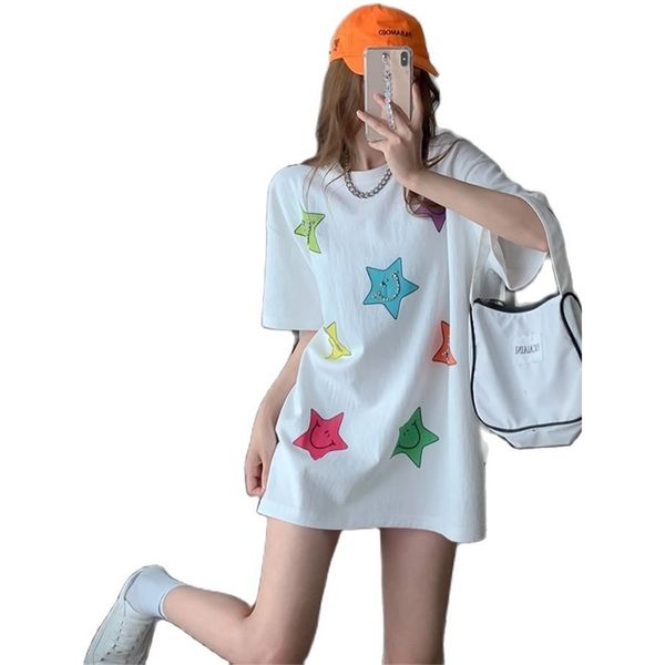 printed t-shirt women's wild loose mid-length short sleeve cotton summer korean fashion women 210520, White
printed t-shirt women's wild loose mid-length short sleeve cotton summer korean fashion women 210520, White