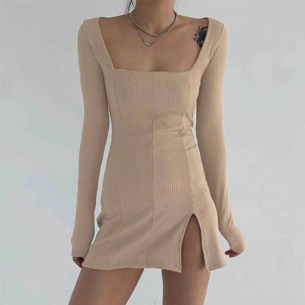 tight-fitting dress slit tight-fitting knitted female autumn style square neck all-match bag hip skirt elegant 210526, Black;gray
tight-fitting dress slit tight-fitting knitted female autumn style square neck all-match bag hip skirt elegant 210526, Black;gray