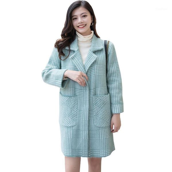 imitation mink velvet jackets women overcoat spring autumn wool jacket female outerwear mid-length thick slim plaid coat lady women's &, Black
imitation mink velvet jackets women overcoat spring autumn wool jacket female outerwear mid-length thick slim plaid coat lady women's &, Black