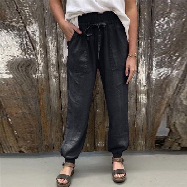 women's pants & capris 2021 basic jogger knit sweatpants fashion solid color summer casual loose tie feet tight trousers, Black;white
women's pants & capris 2021 basic jogger knit sweatpants fashion solid color summer casual loose tie feet tight trousers, Black;white