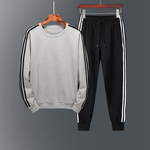 men's tracksuits spring/autumn fashion two-piece striped sportswear pullover outdoor three bars sports pants track suit, Gray
men's tracksuits spring/autumn fashion two-piece striped sportswear pullover outdoor three bars sports pants track suit, Gray