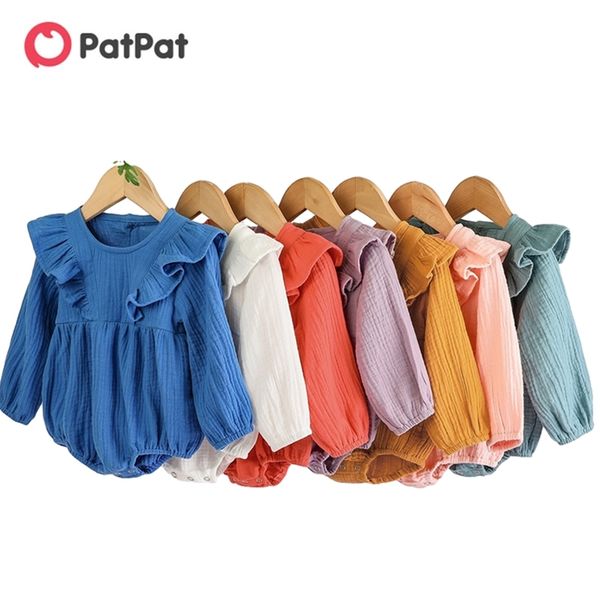 arrival spring and summer baby girl solid ruffled design long-sleeve romper rompers 210528, Blue
arrival spring and summer baby girl solid ruffled design long-sleeve romper rompers 210528, Blue