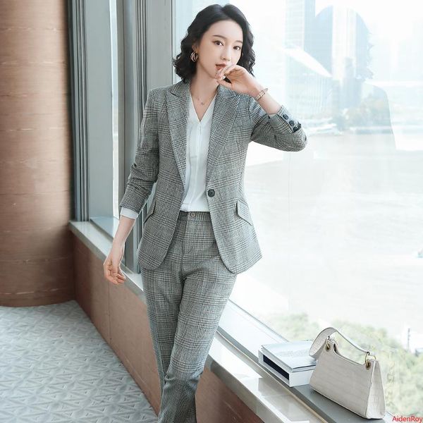 gray green plaid elegant formal blazer women pant suit long sleeve jacket ladies business clothes work wear 2 pieces suits sets women's, White;black
gray green plaid elegant formal blazer women pant suit long sleeve jacket ladies business clothes work wear 2 pieces suits sets women's, White;black