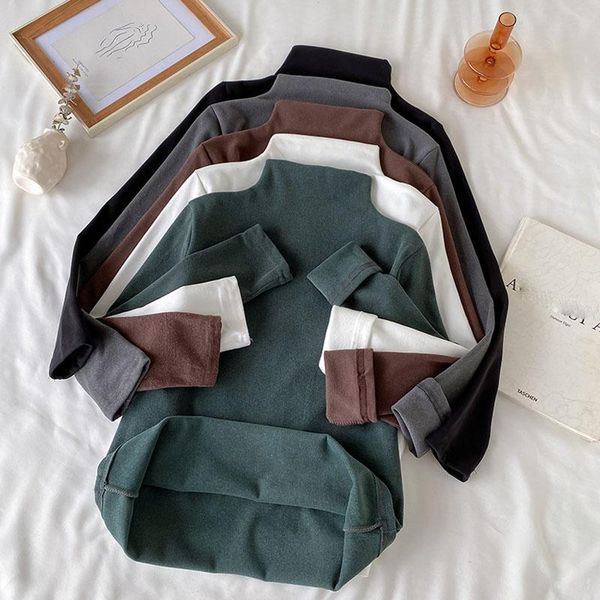women's t-shirt half high collar german velvet bottoming shirt autumn and winter korean version 2021 slimming inner warm long-sleeved t, White
women's t-shirt half high collar german velvet bottoming shirt autumn and winter korean version 2021 slimming inner warm long-sleeved t, White
