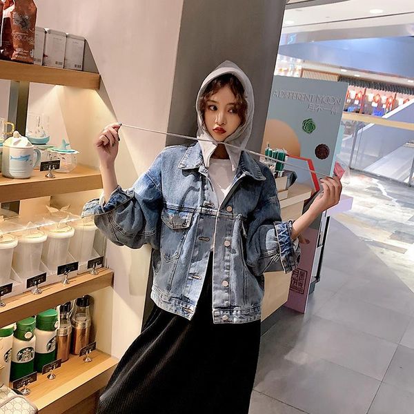 women's jackets flavour restoring ancient ways back-to-school jean jacket female han edition bf blouse in the spring of 2021, Black;brown
women's jackets flavour restoring ancient ways back-to-school jean jacket female han edition bf blouse in the spring of 2021, Black;brown