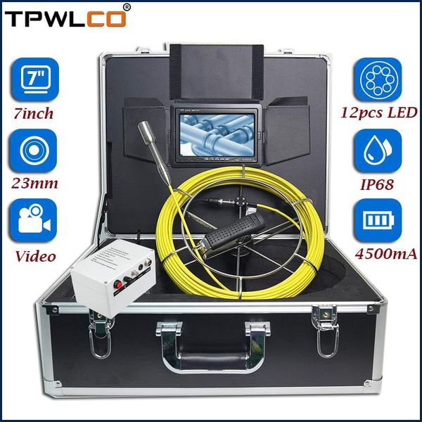 7" underwater industrial pipe sewer drain wall video plumbing system with sun-visor 20m mini inspection camera head 23mm ip cameras
7" underwater industrial pipe sewer drain wall video plumbing system with sun-visor 20m mini inspection camera head 23mm ip cameras