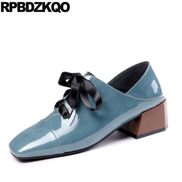dress shoes plus size lace up pumps mules slipper thick 42 designer sandals patent leather square toe block heels for women blue, Black
dress shoes plus size lace up pumps mules slipper thick 42 designer sandals patent leather square toe block heels for women blue, Black