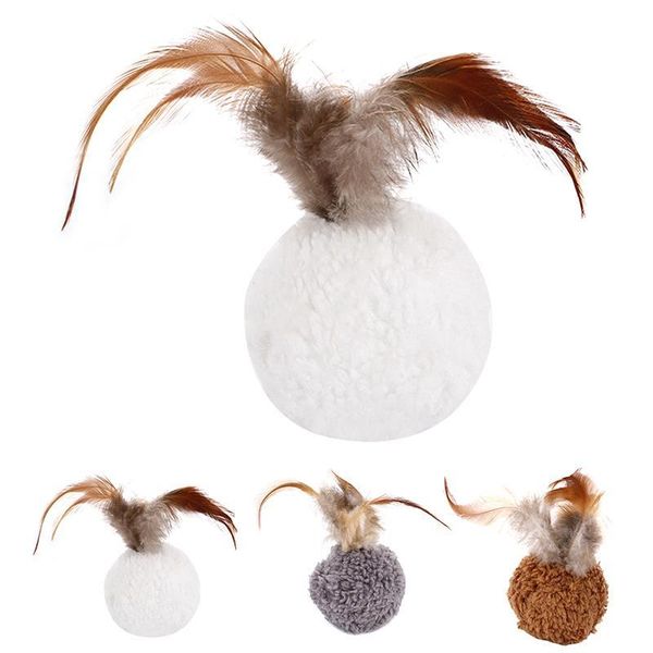 cat toys 2pcs interactive ball toy pet soft plush cute pompom playing faux feather teaser supplies
cat toys 2pcs interactive ball toy pet soft plush cute pompom playing faux feather teaser supplies