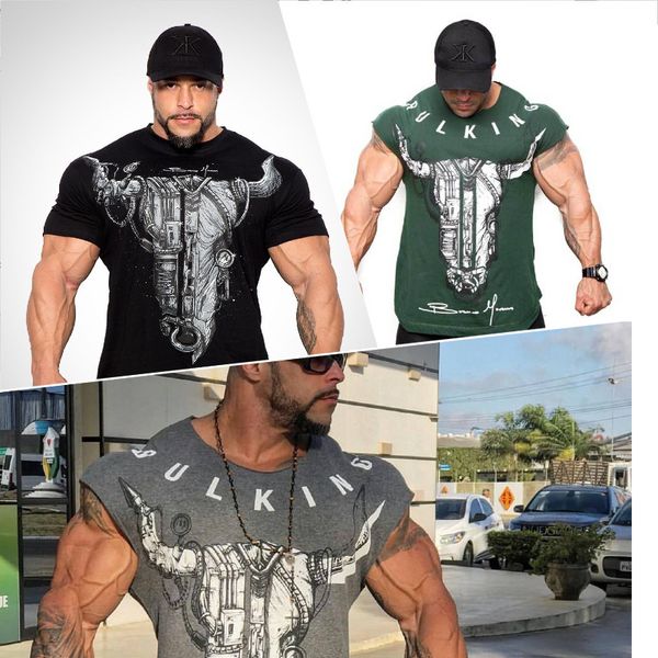 summer new muscle gym brothers outdoor fitness sports short-sleeve trend casual running round neck waistcoat t-shirt, White;black
summer new muscle gym brothers outdoor fitness sports short-sleeve trend casual running round neck waistcoat t-shirt, White;black