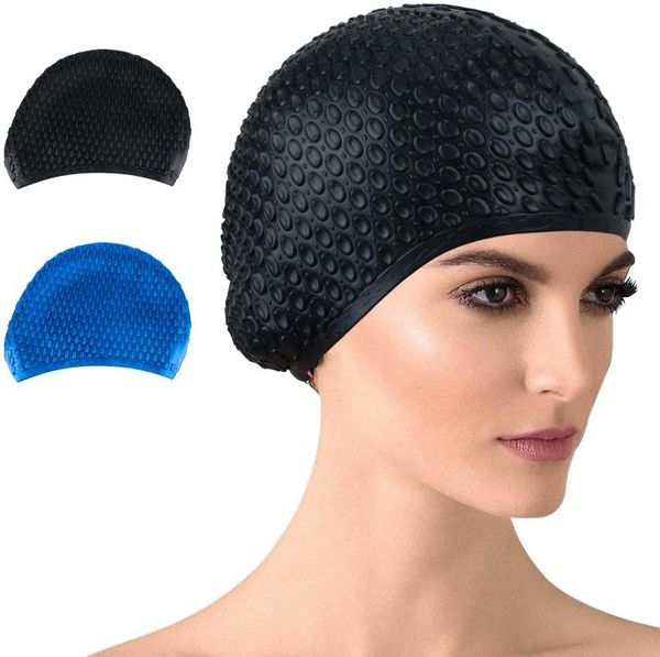 swimming caps swim cap silicone women pu fabric protect ears for long/curly hair kids bathing pool hat
swimming caps swim cap silicone women pu fabric protect ears for long/curly hair kids bathing pool hat