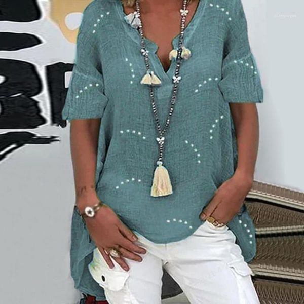 women's blouses & shirts plus size loose women v neck blouse short sleeve summer beach 2021 and bloues blusas roupas femininas, White
women's blouses & shirts plus size loose women v neck blouse short sleeve summer beach 2021 and bloues blusas roupas femininas, White
