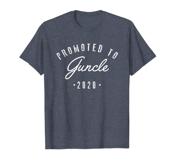 promoted guncle 2020 shirt pregnancy announcement gift, White;black 
promoted guncle 2020 shirt pregnancy announcement gift, White;black