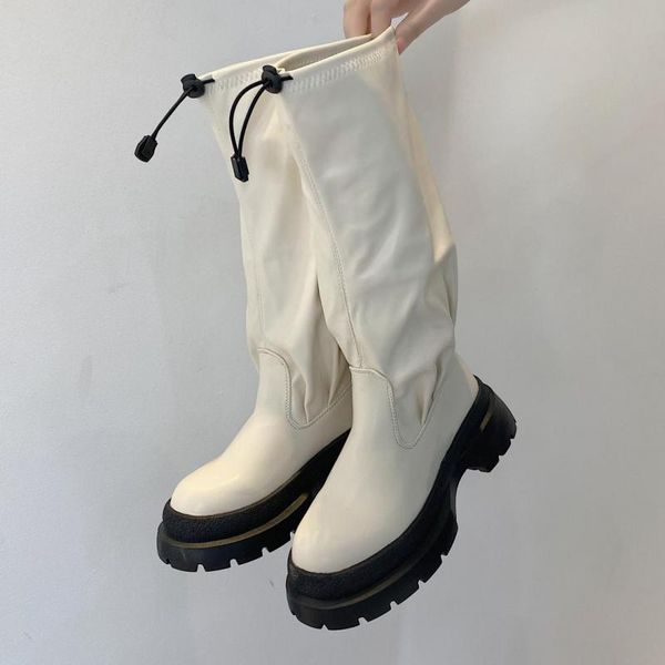 boots brand design sole fashion stylish leisure winter shoes women ytmtloy knee high round toe square heel botines de mujer sexy, Black 
boots brand design sole fashion stylish leisure winter shoes women ytmtloy knee high round toe square heel botines de mujer sexy, Black