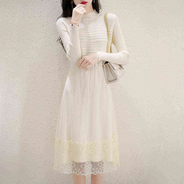 casual dresses mh stitching knitted dresses fashion half high neck pullover bottomed sweater skirt 2022 autumn and winter women's wear, Black;gray
casual dresses mh stitching knitted dresses fashion half high neck pullover bottomed sweater skirt 2022 autumn and winter women's wear, Black;gray