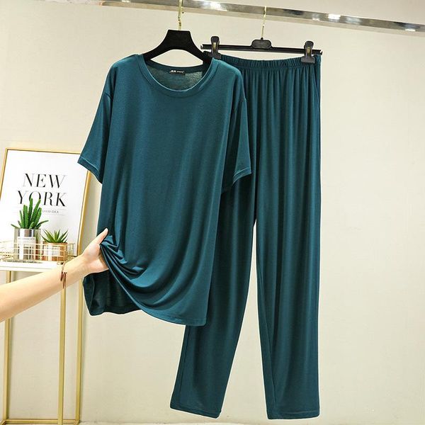 men's sleepwear men pajamas set modal 2pcs nightwear oversize 4xl-6xl lounge pijamas suit summer lingerie homewear nightgown, Black;brown
men's sleepwear men pajamas set modal 2pcs nightwear oversize 4xl-6xl lounge pijamas suit summer lingerie homewear nightgown, Black;brown