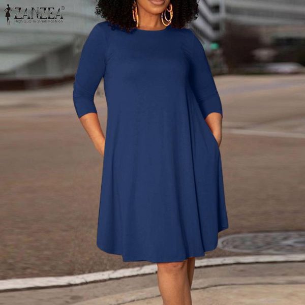 casual dresses elegant maxi o neck dress autumn oversized solid sundress women 3/4 sleeve kaftan ladies fashion outwear vestidos, Black;gray
casual dresses elegant maxi o neck dress autumn oversized solid sundress women 3/4 sleeve kaftan ladies fashion outwear vestidos, Black;gray