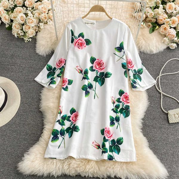 vintage floral white mini dress women summer elegant long sleeve o-neck rose flower printed loose vestidos casual female 2021 y0603, Black;gray
vintage floral white mini dress women summer elegant long sleeve o-neck rose flower printed loose vestidos casual female 2021 y0603, Black;gray