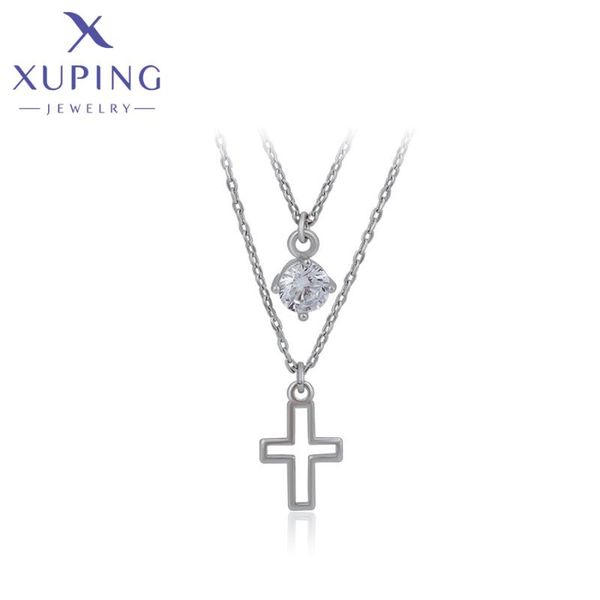 chains xuping fashion jewelry cross pattern unique design pendant religion style for women m34-40014, Silver
chains xuping fashion jewelry cross pattern unique design pendant religion style for women m34-40014, Silver