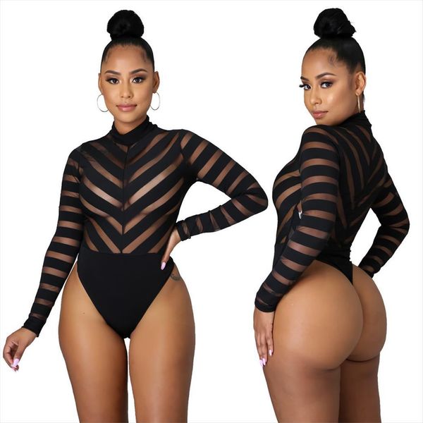 bodysuit black mesh patchwork women jumpsuits see through full sleeve skinny elastic bodysuits night club party ces, Black;white
bodysuit black mesh patchwork women jumpsuits see through full sleeve skinny elastic bodysuits night club party ces, Black;white