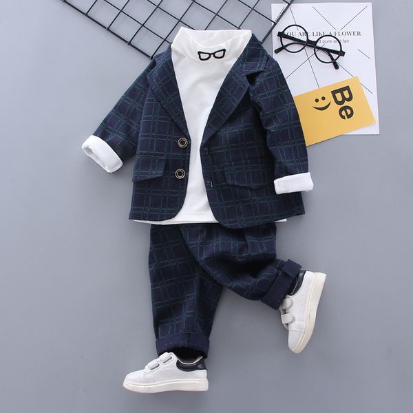 spring children suit sets boys plaid jackets pants t-shirts 3pcs clothing sets baby kids party birthday costume, Black
spring children suit sets boys plaid jackets pants t-shirts 3pcs clothing sets baby kids party birthday costume, Black