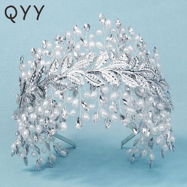 handmade leaf pearl tiaras and crowns bridal wedding hair jewelry for women accessories party headpiece bridesmaid headwear clips & barrette, Golden;silver
handmade leaf pearl tiaras and crowns bridal wedding hair jewelry for women accessories party headpiece bridesmaid headwear clips & barrette, Golden;silver