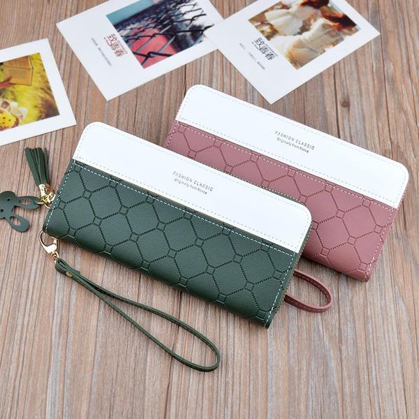 wallets laamei leather long women zipper coin purses tassel design clutch female money bag holder #20, Red;black
wallets laamei leather long women zipper coin purses tassel design clutch female money bag holder #20, Red;black
