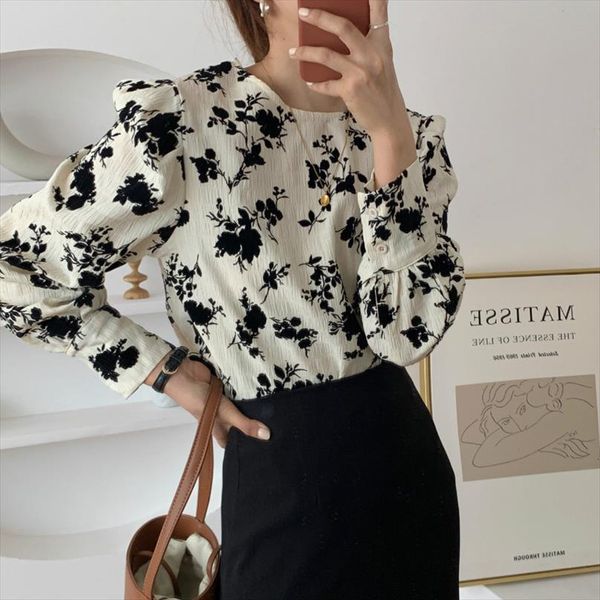 flower print korean chic womens shirt o neck puff long sleeve blusa shirts autumn vintage fashion lady 3d117, White
flower print korean chic womens shirt o neck puff long sleeve blusa shirts autumn vintage fashion lady 3d117, White