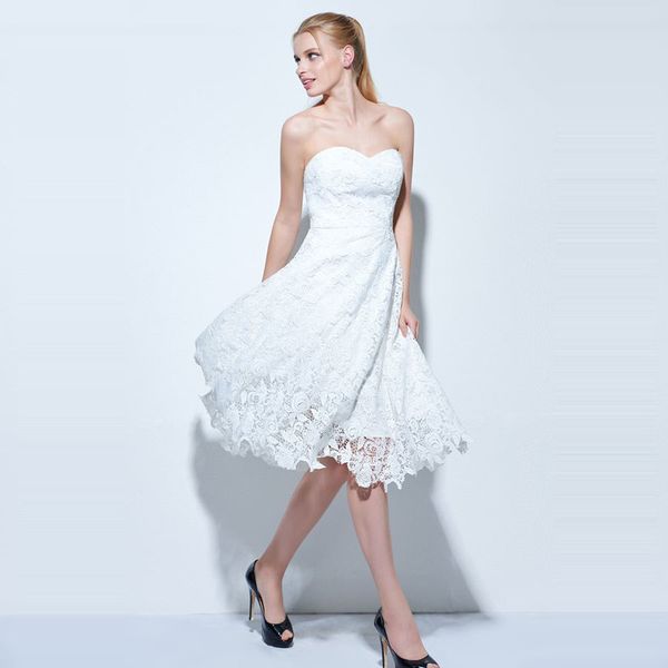summer short wedding dresses 2022 sweetheart lace up back bridal gowns knee length a line bride vestidos de fiesta, White
summer short wedding dresses 2022 sweetheart lace up back bridal gowns knee length a line bride vestidos de fiesta, White