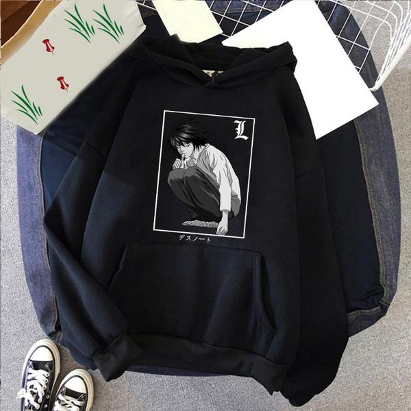 men's hoodies & sweatshirts men hoodie funny anime death note l·lawliet printing winter fashion street long sleeve hooded pullov, Black
men's hoodies & sweatshirts men hoodie funny anime death note l·lawliet printing winter fashion street long sleeve hooded pullov, Black