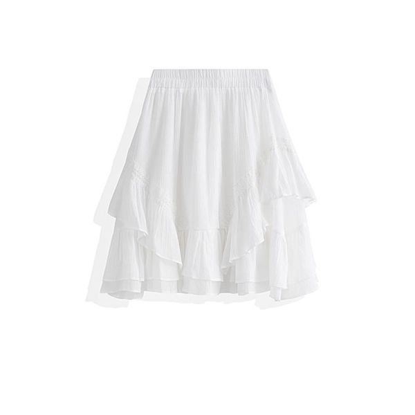 fashion ins women half skirts chiffon summer, Black